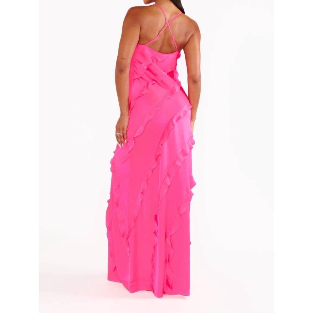 NEW SHOW ME YOUR MUMU romance ruffle dress in pink - Picture 3 of 3